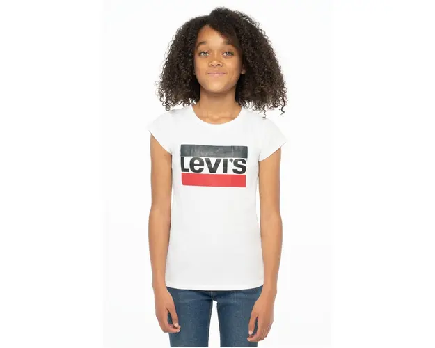 Levi's Tricou copii culoarea alb