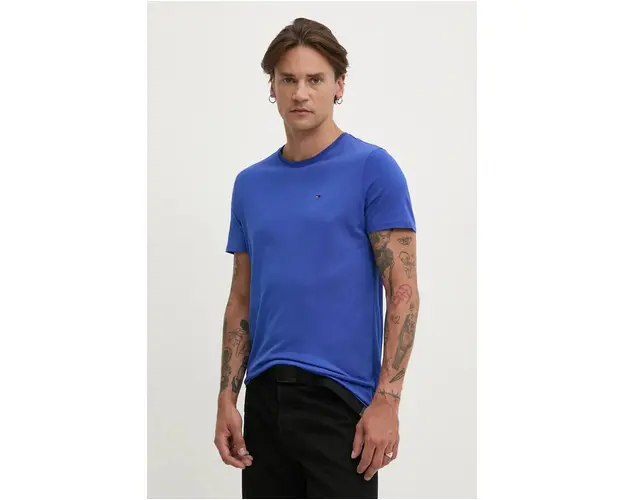 Tommy Jeans tricou din bumbac barbati, neted, DM0DM04411