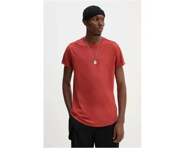 G-Star Raw tricou din bumbac barbati, culoarea alb, neted