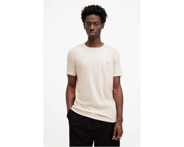 AllSaints tricou TONIC SS CREW barbati, culoarea alb, neted