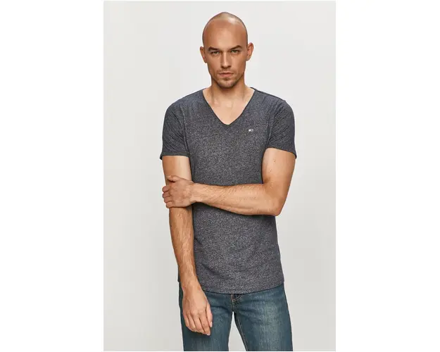 Tommy Jeans tricou barbati, melanj DM0DM09587