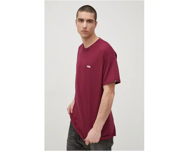 Vans tricou din bumbac culoarea violet, neted