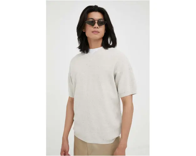 American Vintage pulover barbati, culoarea bej