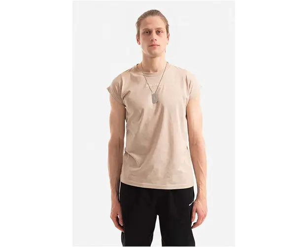 Alpha Industries tricou din bumbac Organics EMB culoarea bej, cu imprimeu 118531.627-cream