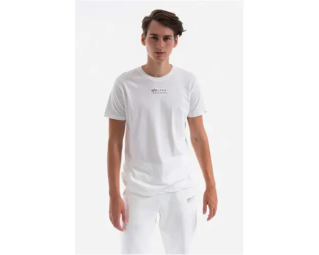 Alpha Industries tricou din bumbac culoarea alb, cu imprimeu 118529.626-white