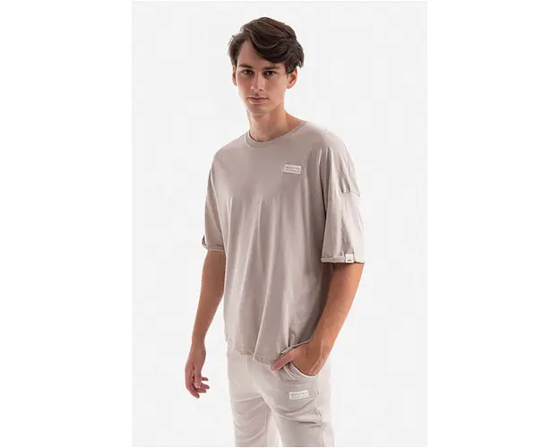 Alpha Industries tricou din bumbac culoarea bej, uni 118532.627-beige