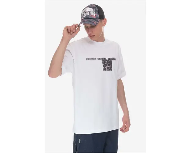 Wood Wood tricou din bumbac culoarea alb, cu imprimeu 12245706.2106-WHITE