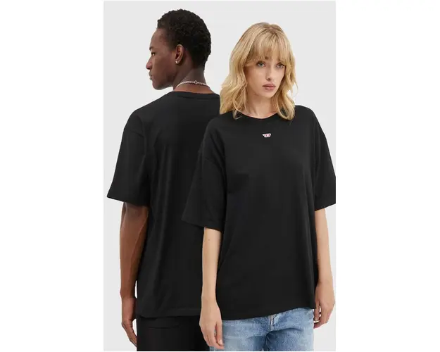 Diesel tricou din bumbac T-BOXT-D culoarea negru, neted, A14929.0GRAI