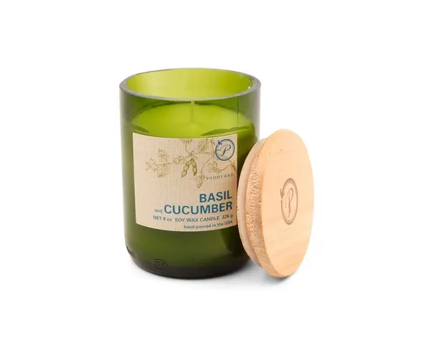 Paddywax Lumanare parfumata de soia Basil & Cucumber 226g
