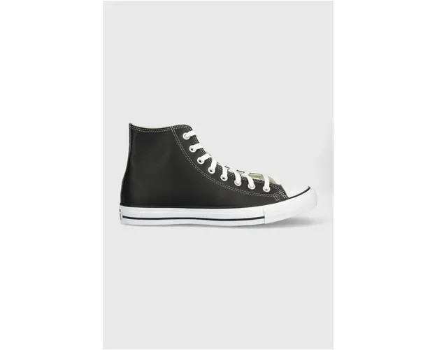 Converse bocanci de piele Chuck Taylor All Star barbati, culoarea negru