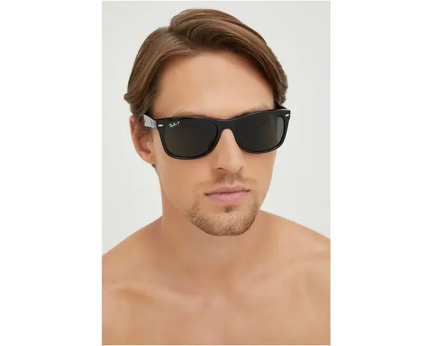 Ray-Ban ochelari de soare barbati, culoarea negru