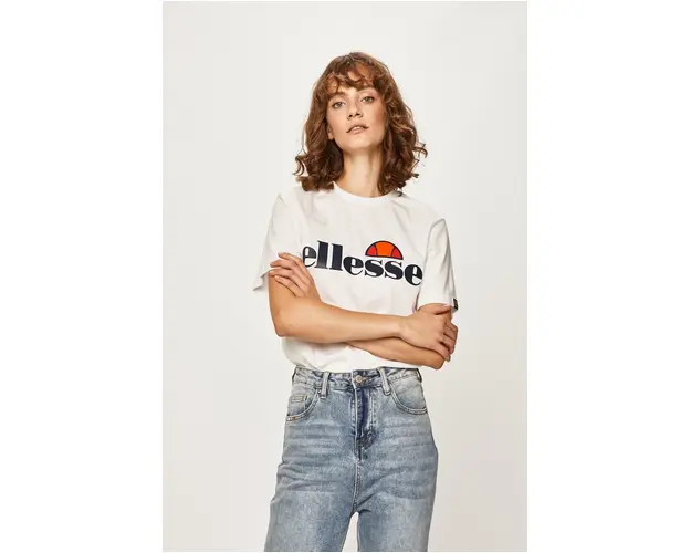 Ellesse tricou din bumbac culoarea alb SGS03237-White