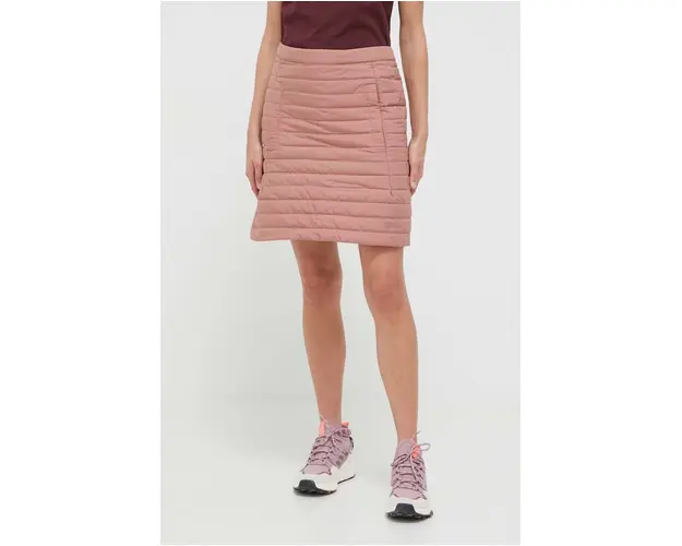 Jack Wolfskin fusta sport Iceguard culoarea roz, mini, drept