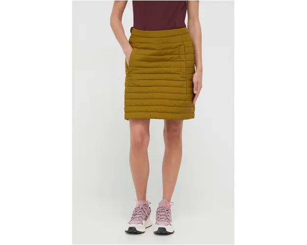 Jack Wolfskin fusta sport Iceguard culoarea verde, mini, drept