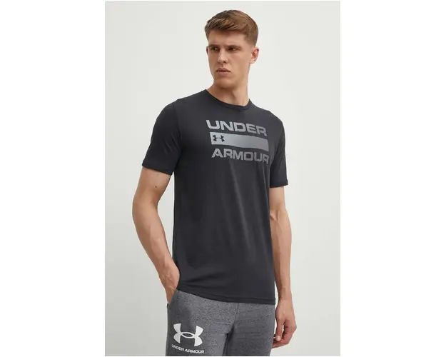 Under Armour tricou de antrenament Team Issue Wordmark culoarea negru, cu imprimeu, 1329582