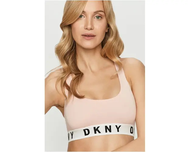 Dkny sutien culoarea roz, neted