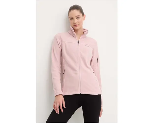 Columbia hanorac Fast Trek femei, culoarea roz, uni 1465351