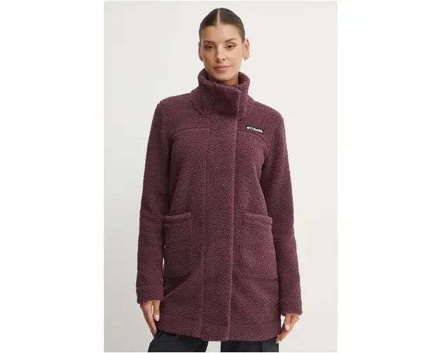 Columbia geaca femei, culoarea bordo, de tranzitie