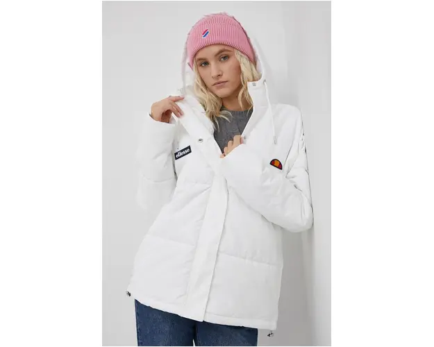 Ellesse Geaca femei, culoarea alb, de tranzitie