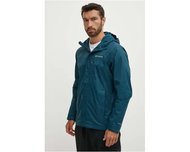 Columbia geaca outdoor Pouring Adventure II culoarea turcoaz, de tranzitie 1760061