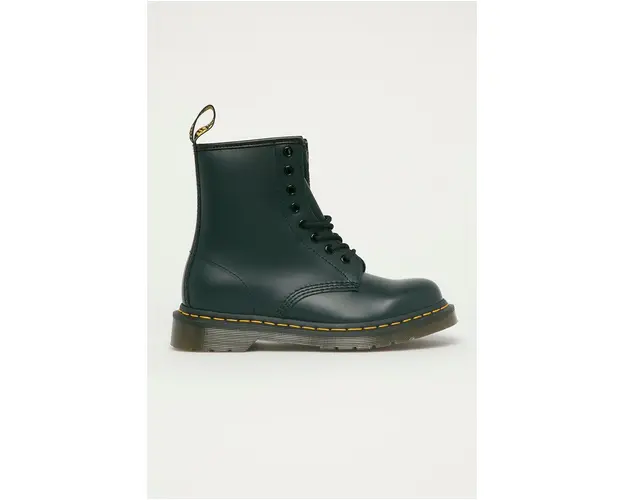 Dr. Martens bocanci de piele 1460 culoarea bleumarin, cu toc plat 11822411