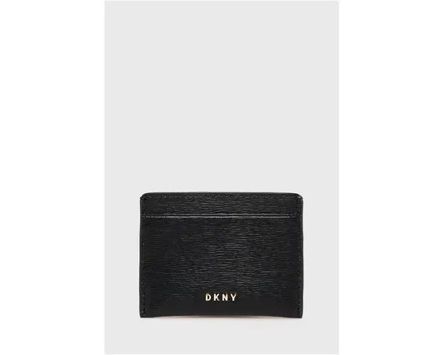Dkny carcasa din piele femei, culoarea negru