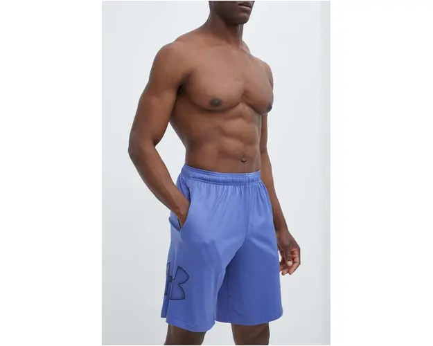 Under Armour pantaloni scurti de antrenament culoarea violet, 1306443