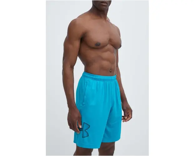 Under Armour pantaloni scurti de antrenament culoarea verde, 1306443