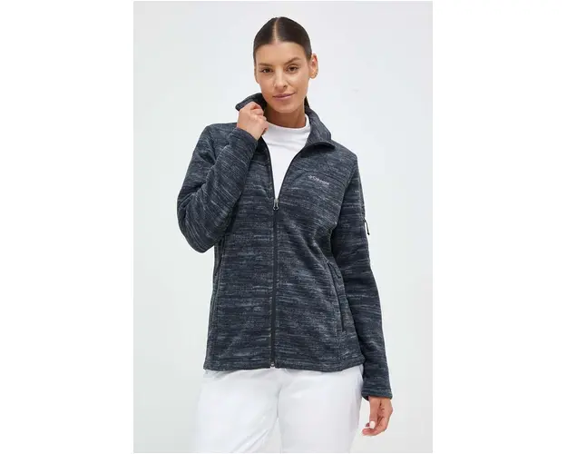 Columbia hanorac Fast Trek Printed culoarea negru, modelator