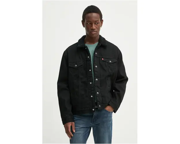 Levi's geaca din denim 16365.0100-Blacks