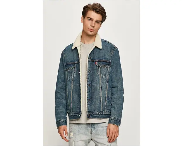 Levi's geaca din denim 16365.0128-MedIndigoW