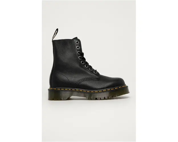 Dr. Martens bocanci de piele 1460 Pascal Bex Pisa femei, culoarea negru, cu toc plat 26206001