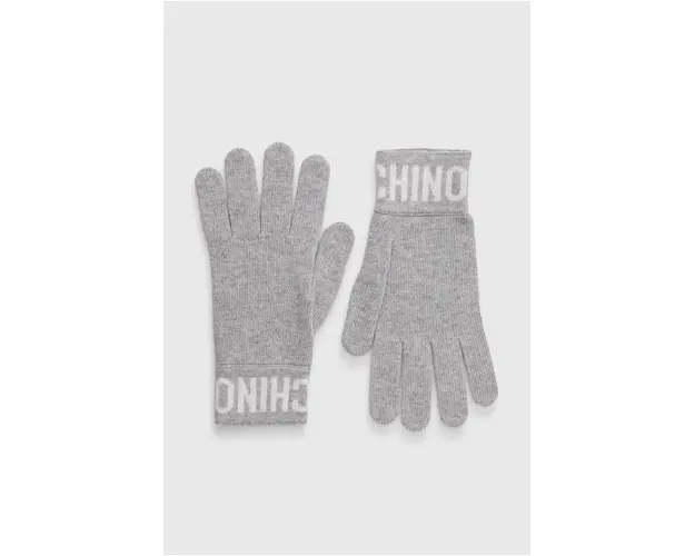 Moschino manusi de lana culoarea negru