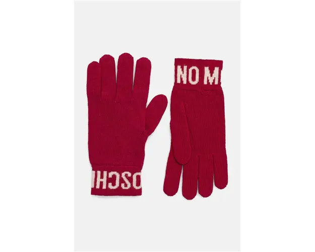 Moschino manusi de lana culoarea negru