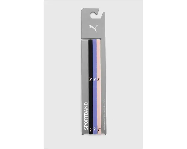 Puma bentite pentru cap 3-pack culoarea violet 53491