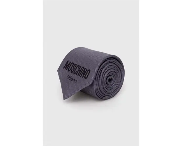 Moschino cravata culoarea gri