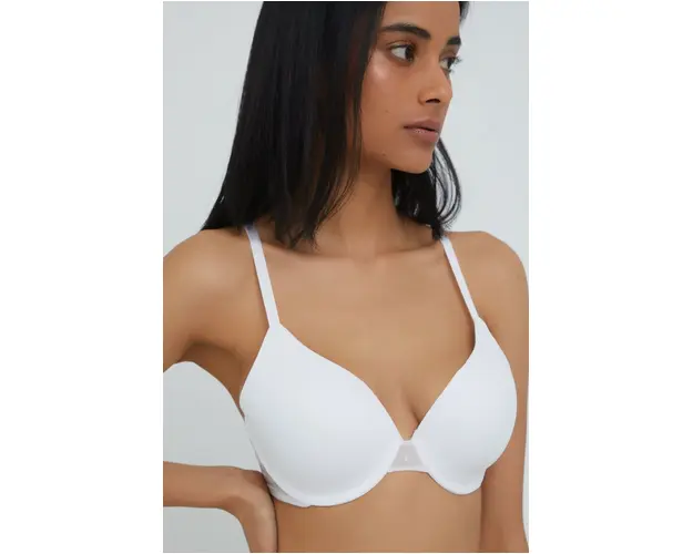 Dkny sutien culoarea alb, neted