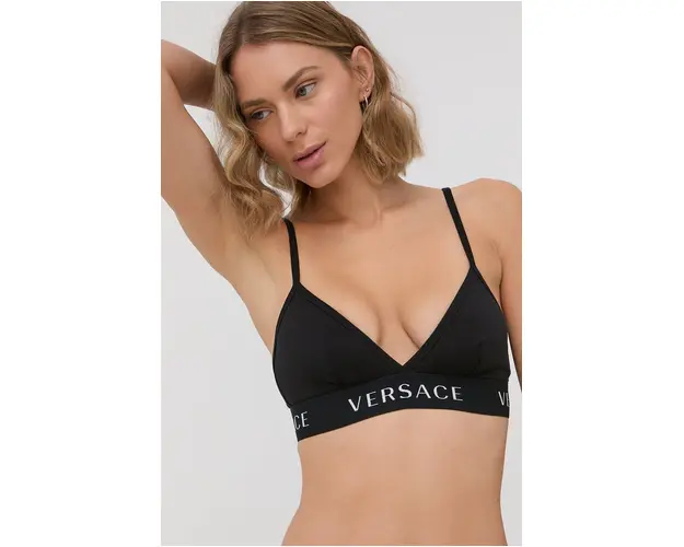 Versace Sutien culoarea negru, material uni