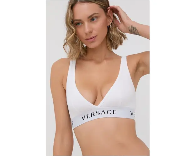 Versace Sutien culoarea alb, material uni