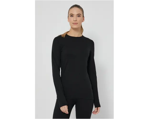 Icebreaker Lenjerie de corp functionala din lana culoarea negru