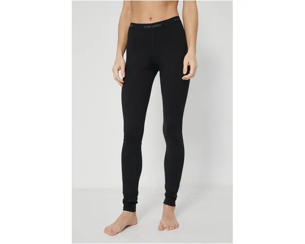 Icebreaker Lenjerie de corp functionala din lana culoarea negru