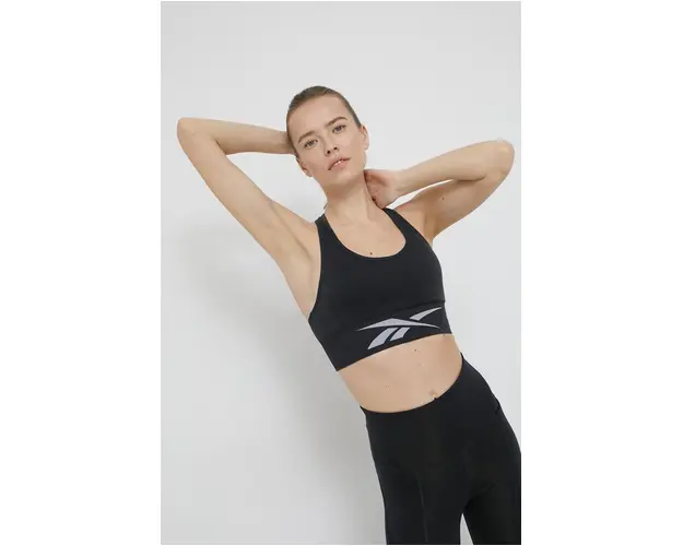 Reebok Sutien GR9481 culoarea negru, material neted