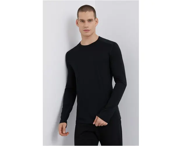 Icebreaker Lenjerie de corp functionala din lana culoarea negru