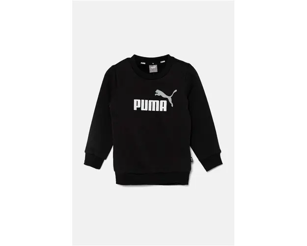 Puma bluza copii culoarea negru, cu imprimeu