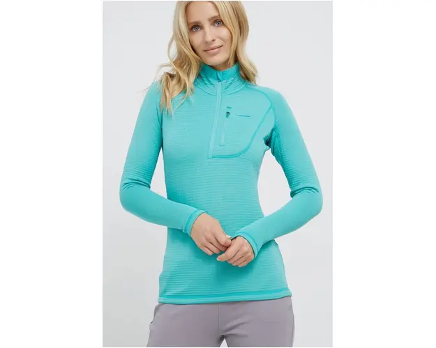 Viking Bluza femei, culoarea turcoaz, material neted