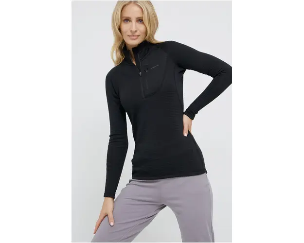 Viking bluza femei, culoarea negru, neted