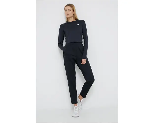 Under Armour Longsleeve 1368701 femei, culoarea negru