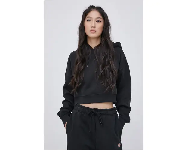 Dickies bluza femei, culoarea negru, material uni DK0A4XJTBLK-BLACK