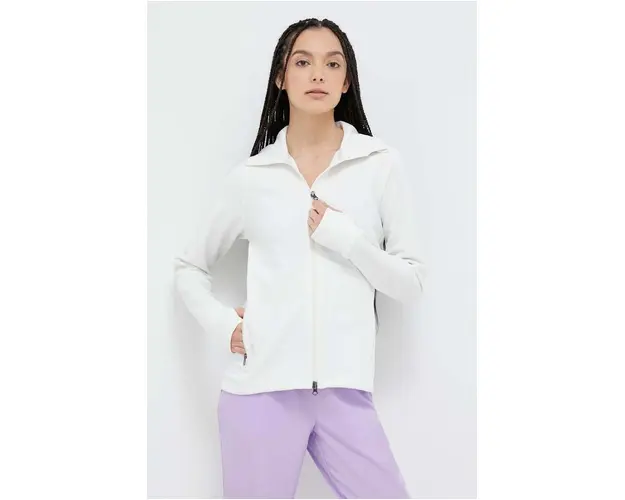 Houdini bluza femei, culoarea alb, cu gluga, neted