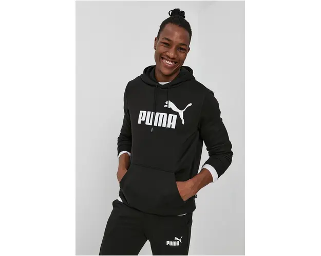Puma Bluza 586686 barbati, culoarea negru, cu imprimeu